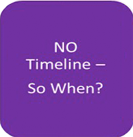 No Timeline - So What? graphic