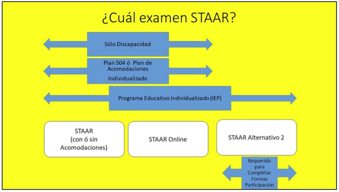 Cual examen STAAR